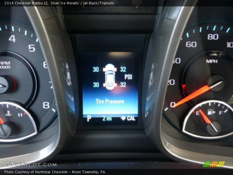 Silver Ice Metallic / Jet Black/Titanium 2014 Chevrolet Malibu LS