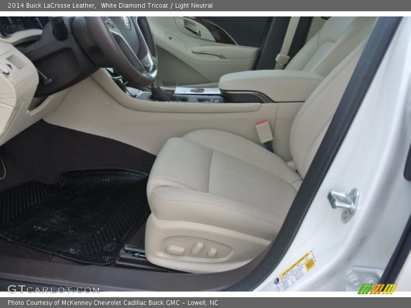 White Diamond Tricoat / Light Neutral 2014 Buick LaCrosse Leather