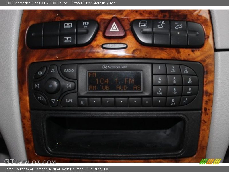 Pewter Silver Metallic / Ash 2003 Mercedes-Benz CLK 500 Coupe