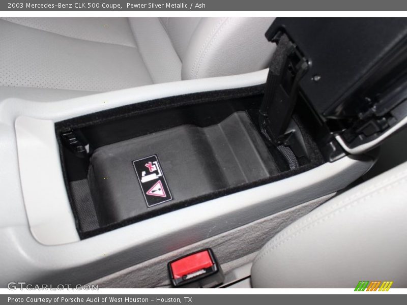 Pewter Silver Metallic / Ash 2003 Mercedes-Benz CLK 500 Coupe