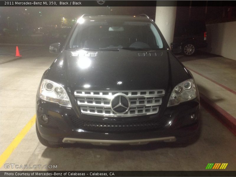 Black / Black 2011 Mercedes-Benz ML 350