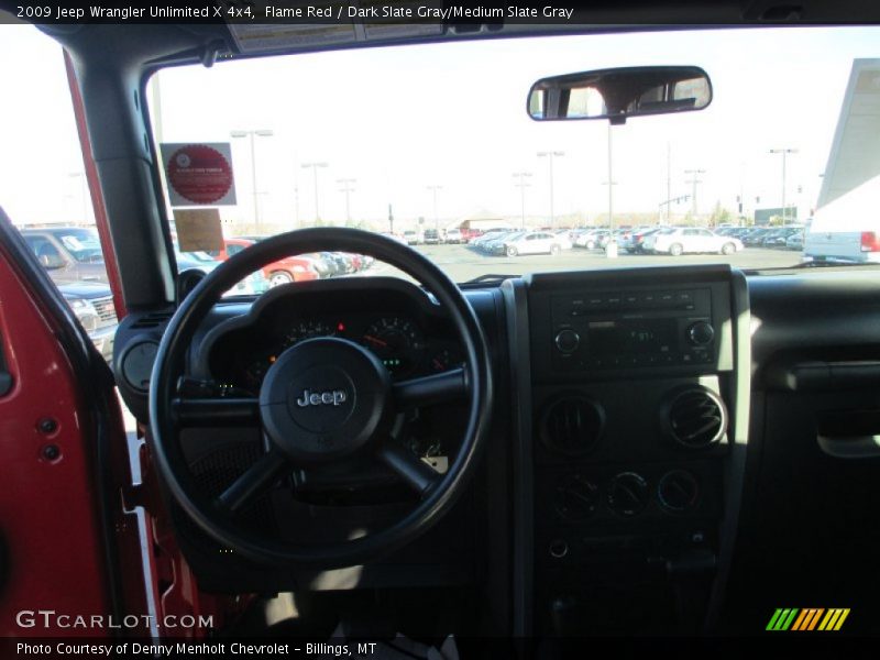Flame Red / Dark Slate Gray/Medium Slate Gray 2009 Jeep Wrangler Unlimited X 4x4
