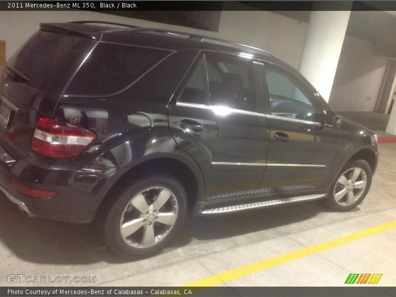 Black / Black 2011 Mercedes-Benz ML 350