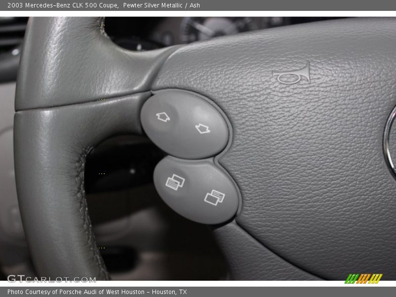 Pewter Silver Metallic / Ash 2003 Mercedes-Benz CLK 500 Coupe