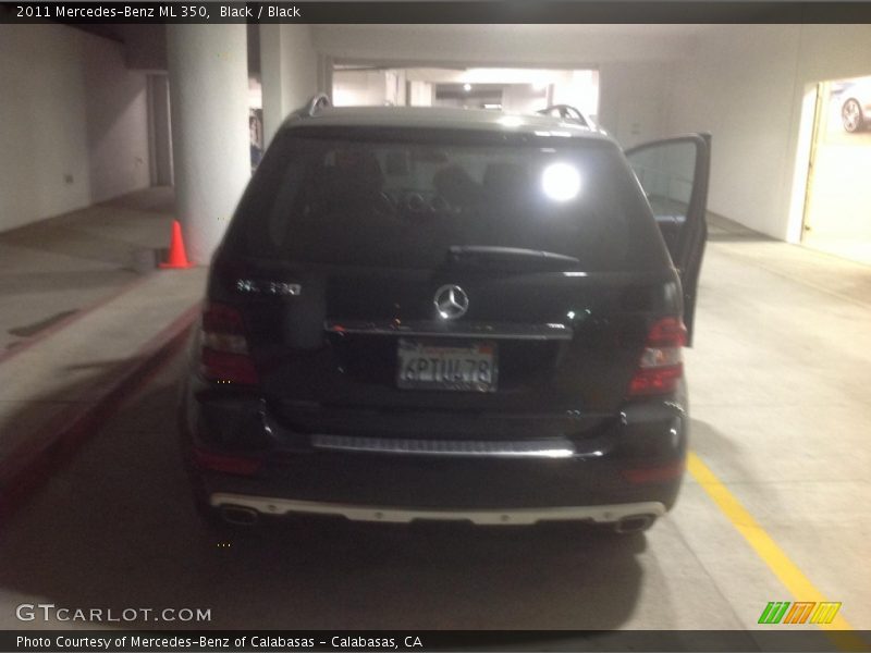 Black / Black 2011 Mercedes-Benz ML 350