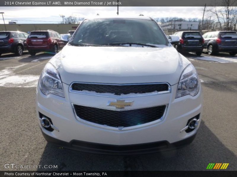 White Diamond Tricoat / Jet Black 2014 Chevrolet Equinox LT AWD