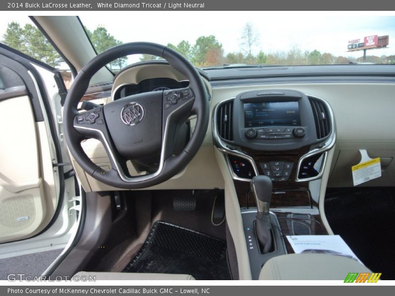 White Diamond Tricoat / Light Neutral 2014 Buick LaCrosse Leather