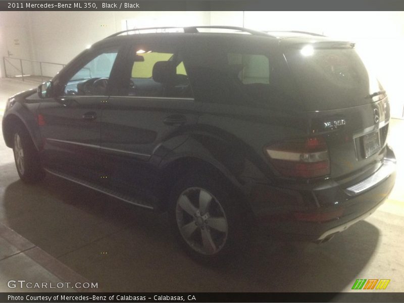 Black / Black 2011 Mercedes-Benz ML 350