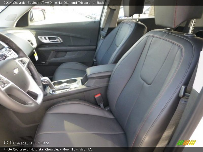White Diamond Tricoat / Jet Black 2014 Chevrolet Equinox LT AWD