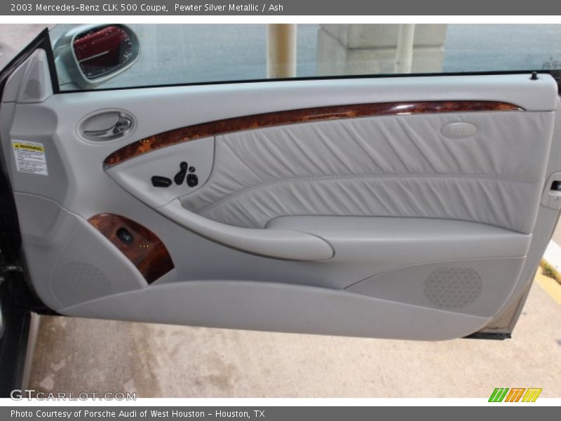 Pewter Silver Metallic / Ash 2003 Mercedes-Benz CLK 500 Coupe