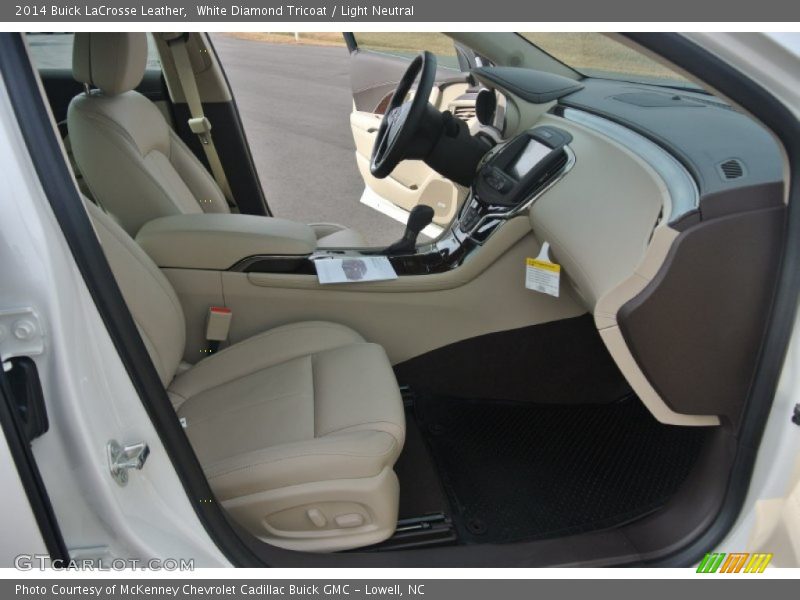 White Diamond Tricoat / Light Neutral 2014 Buick LaCrosse Leather
