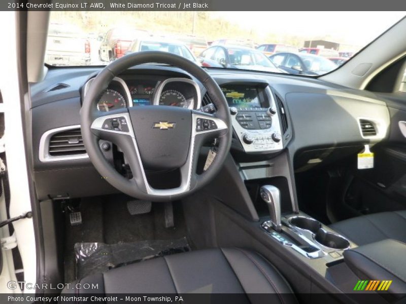 White Diamond Tricoat / Jet Black 2014 Chevrolet Equinox LT AWD