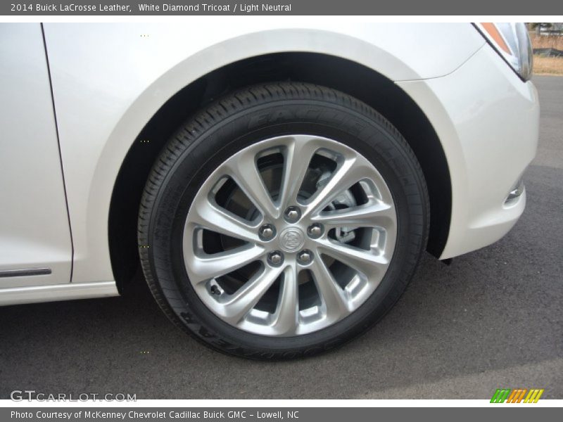 White Diamond Tricoat / Light Neutral 2014 Buick LaCrosse Leather