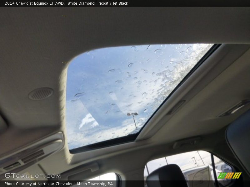 White Diamond Tricoat / Jet Black 2014 Chevrolet Equinox LT AWD