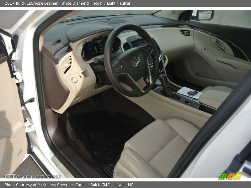 White Diamond Tricoat / Light Neutral 2014 Buick LaCrosse Leather