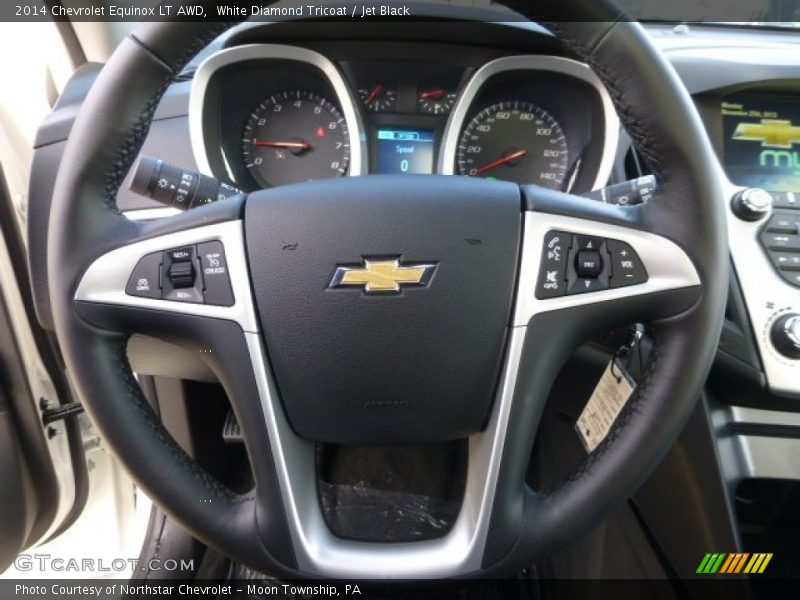 White Diamond Tricoat / Jet Black 2014 Chevrolet Equinox LT AWD