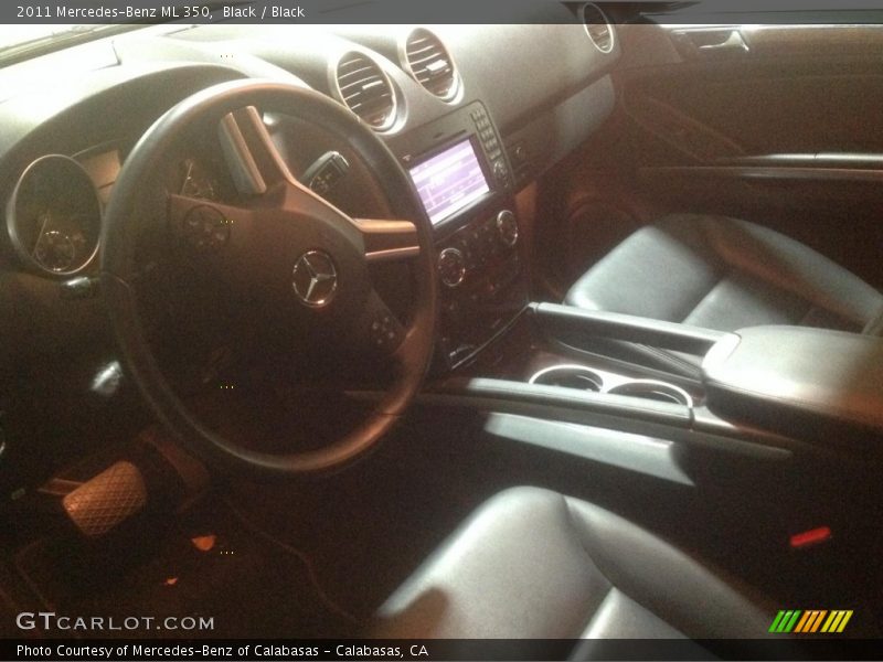 Black / Black 2011 Mercedes-Benz ML 350