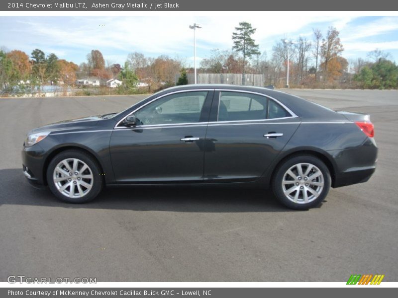 Ashen Gray Metallic / Jet Black 2014 Chevrolet Malibu LTZ