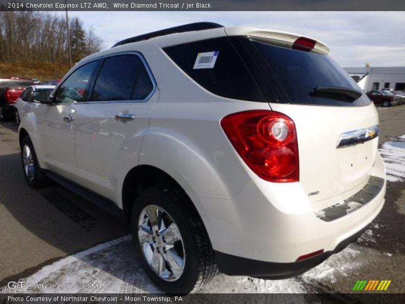 White Diamond Tricoat / Jet Black 2014 Chevrolet Equinox LTZ AWD