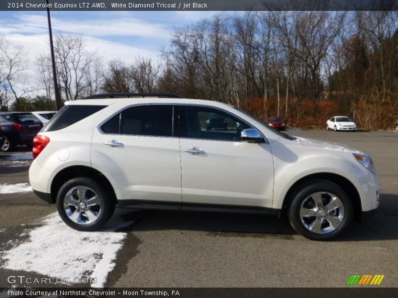 White Diamond Tricoat / Jet Black 2014 Chevrolet Equinox LTZ AWD
