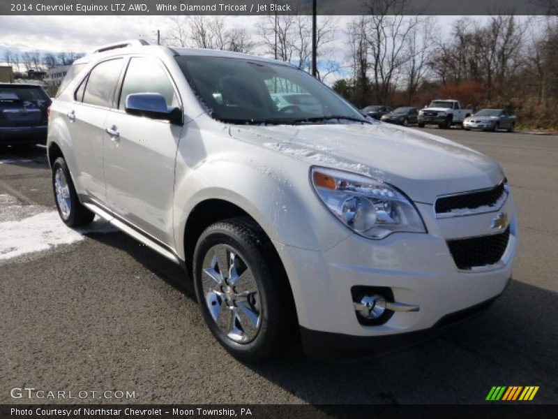 White Diamond Tricoat / Jet Black 2014 Chevrolet Equinox LTZ AWD