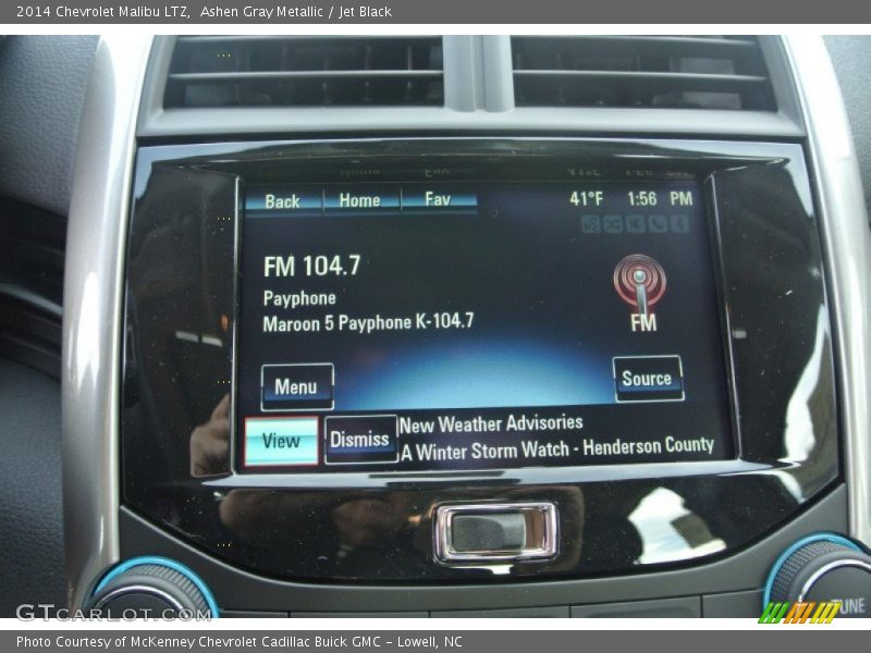 Ashen Gray Metallic / Jet Black 2014 Chevrolet Malibu LTZ