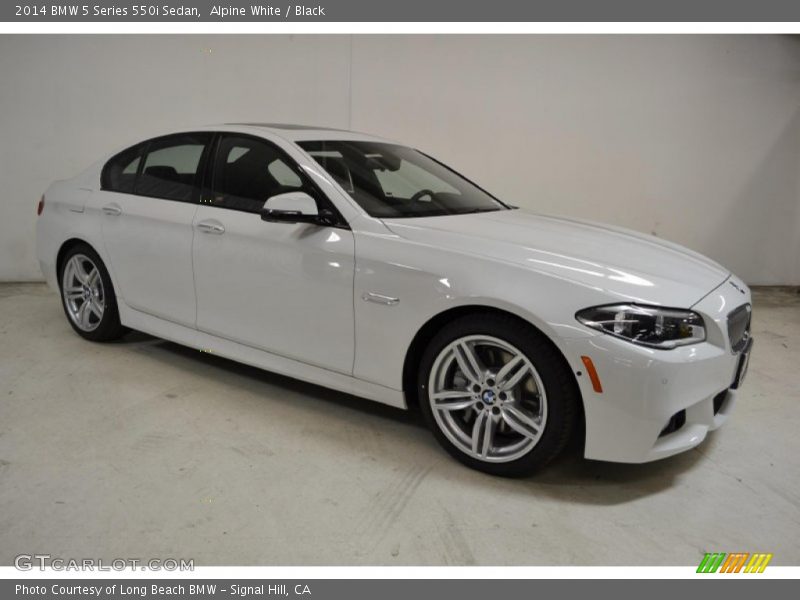 Alpine White / Black 2014 BMW 5 Series 550i Sedan