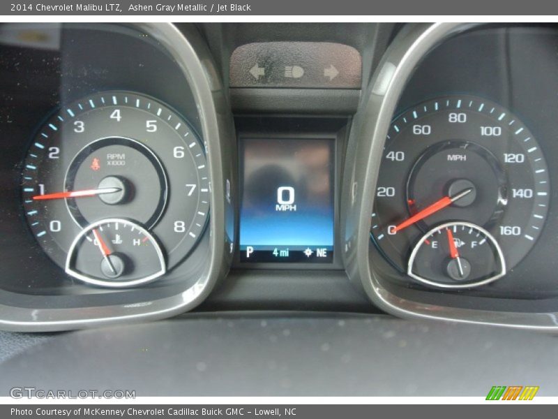 Ashen Gray Metallic / Jet Black 2014 Chevrolet Malibu LTZ