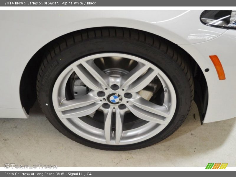 Alpine White / Black 2014 BMW 5 Series 550i Sedan
