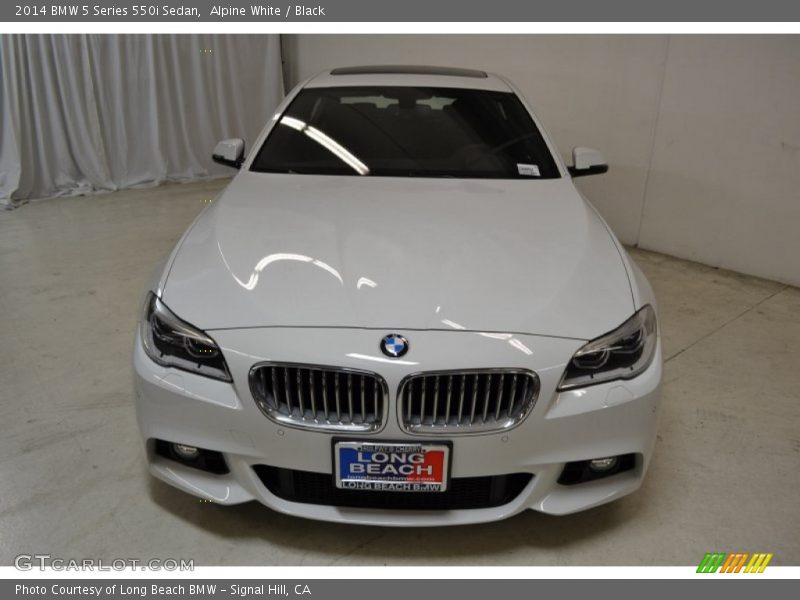 Alpine White / Black 2014 BMW 5 Series 550i Sedan