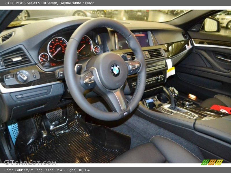 Alpine White / Black 2014 BMW 5 Series 550i Sedan