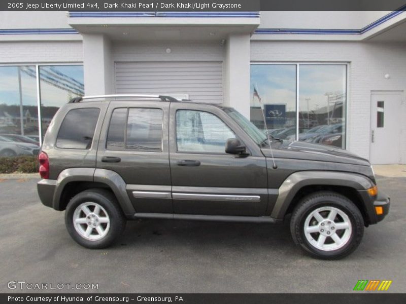 Dark Khaki Pearl / Dark Khaki/Light Graystone 2005 Jeep Liberty Limited 4x4