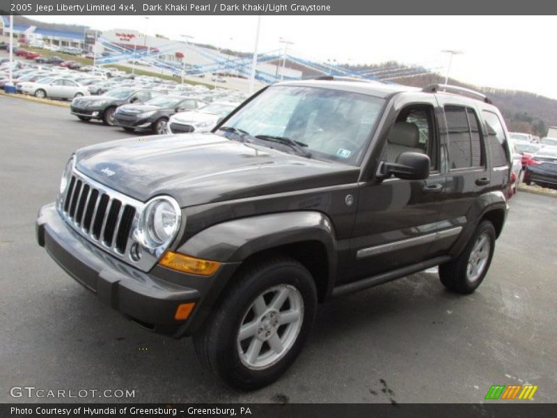 Dark Khaki Pearl / Dark Khaki/Light Graystone 2005 Jeep Liberty Limited 4x4