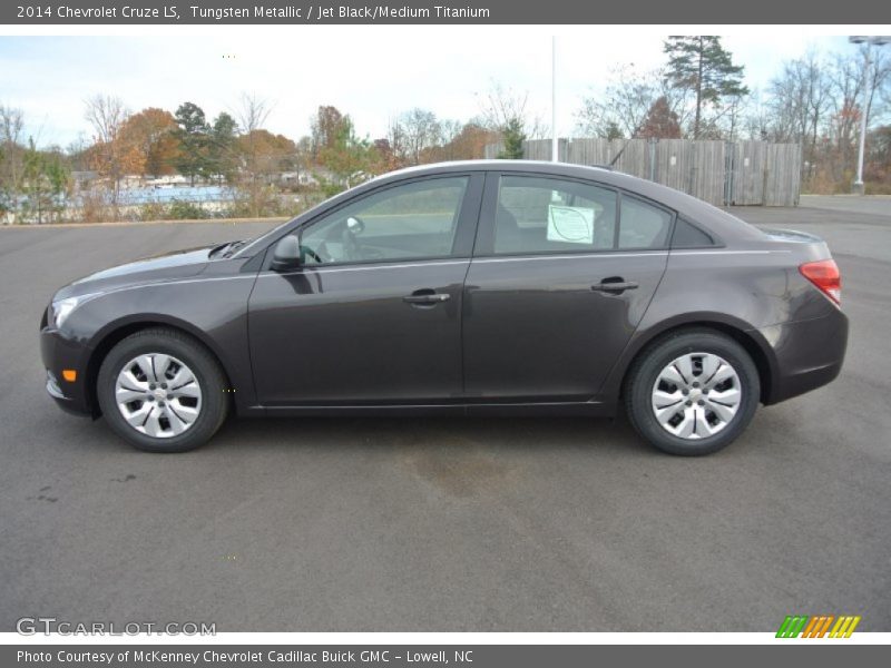 Tungsten Metallic / Jet Black/Medium Titanium 2014 Chevrolet Cruze LS