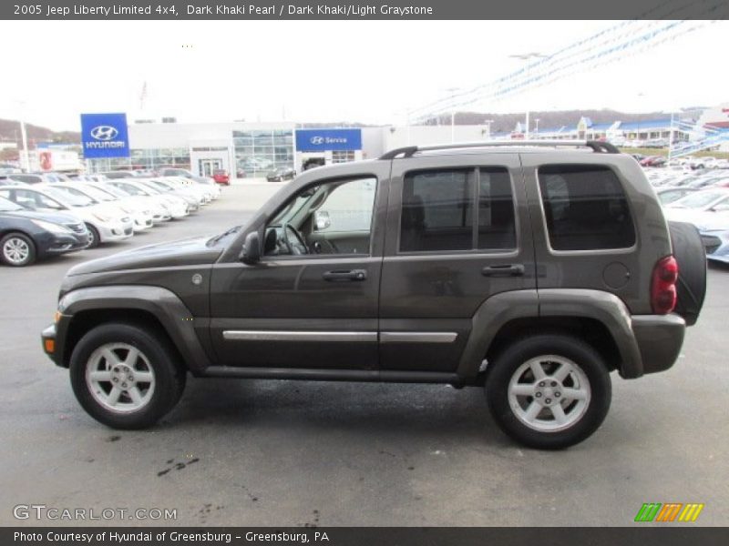 Dark Khaki Pearl / Dark Khaki/Light Graystone 2005 Jeep Liberty Limited 4x4