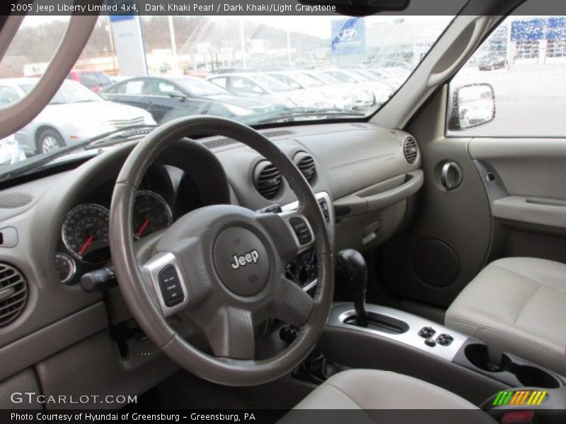 Dark Khaki Pearl / Dark Khaki/Light Graystone 2005 Jeep Liberty Limited 4x4