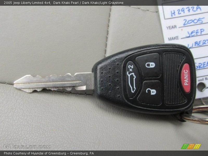 Dark Khaki Pearl / Dark Khaki/Light Graystone 2005 Jeep Liberty Limited 4x4