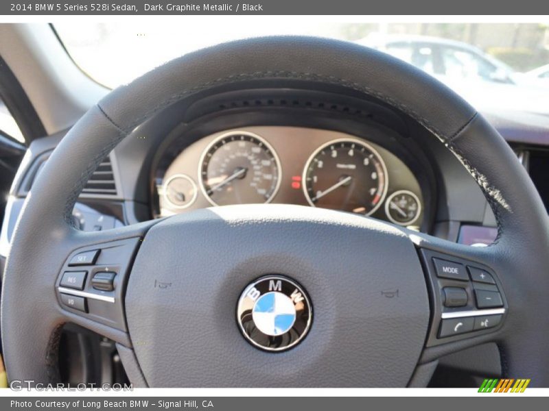 Dark Graphite Metallic / Black 2014 BMW 5 Series 528i Sedan