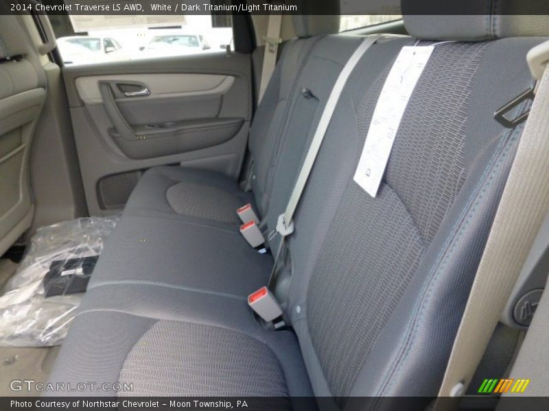White / Dark Titanium/Light Titanium 2014 Chevrolet Traverse LS AWD