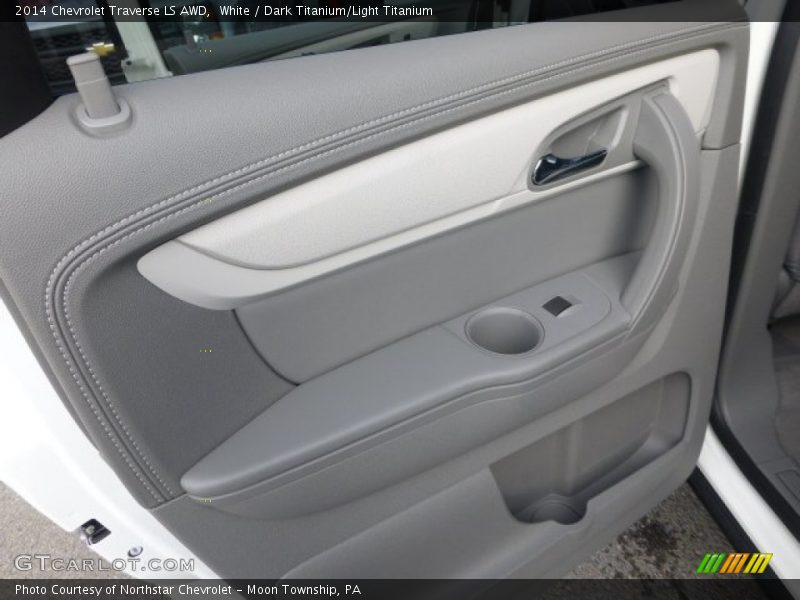 White / Dark Titanium/Light Titanium 2014 Chevrolet Traverse LS AWD