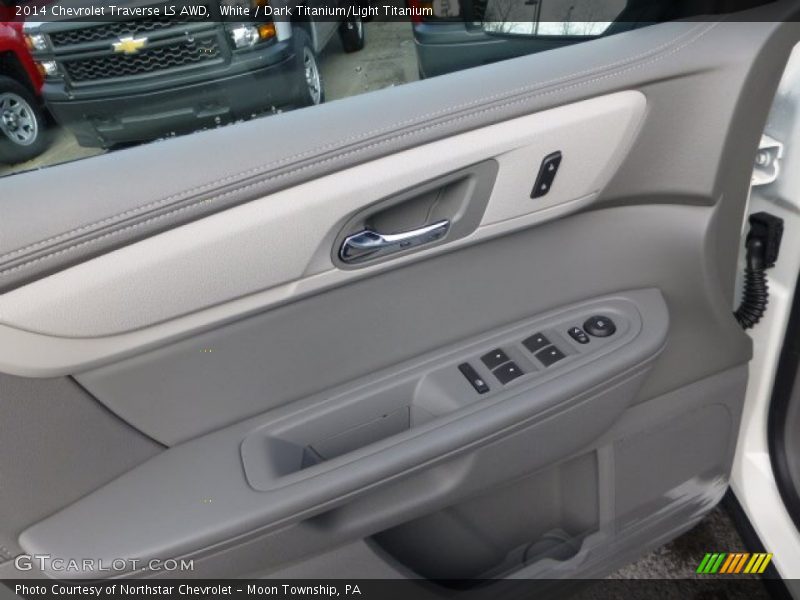White / Dark Titanium/Light Titanium 2014 Chevrolet Traverse LS AWD