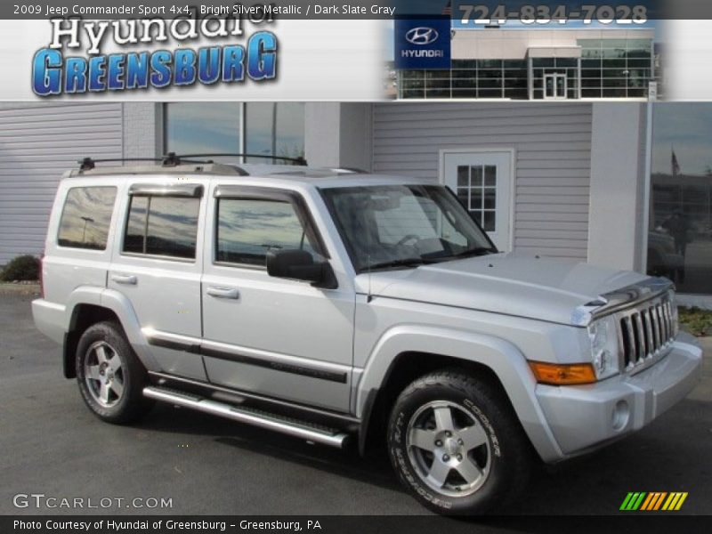 Bright Silver Metallic / Dark Slate Gray 2009 Jeep Commander Sport 4x4