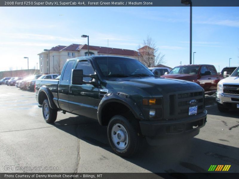 Forest Green Metallic / Medium Stone 2008 Ford F250 Super Duty XL SuperCab 4x4