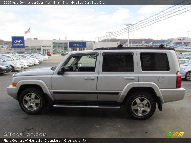 Bright Silver Metallic / Dark Slate Gray 2009 Jeep Commander Sport 4x4