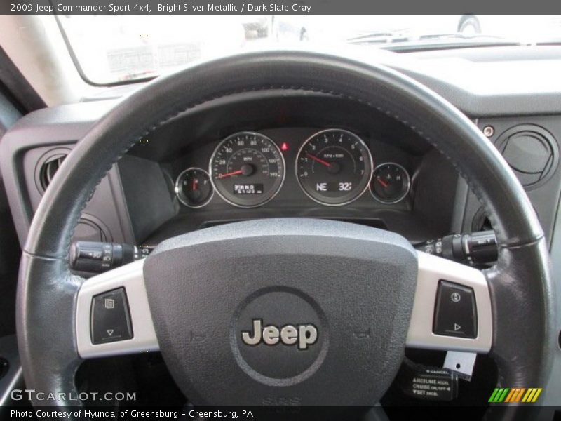 Bright Silver Metallic / Dark Slate Gray 2009 Jeep Commander Sport 4x4