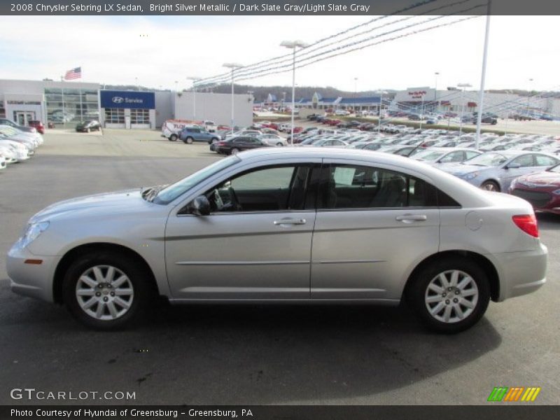 Bright Silver Metallic / Dark Slate Gray/Light Slate Gray 2008 Chrysler Sebring LX Sedan