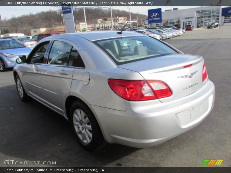 Bright Silver Metallic / Dark Slate Gray/Light Slate Gray 2008 Chrysler Sebring LX Sedan