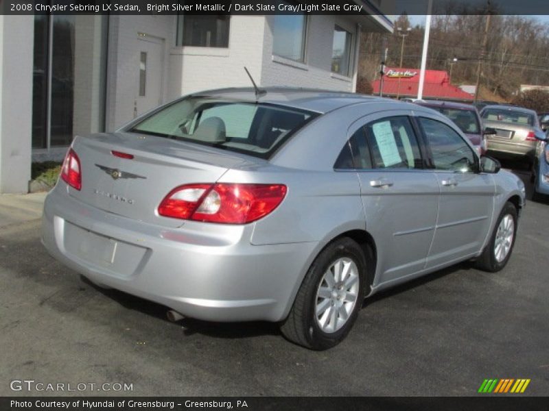 Bright Silver Metallic / Dark Slate Gray/Light Slate Gray 2008 Chrysler Sebring LX Sedan