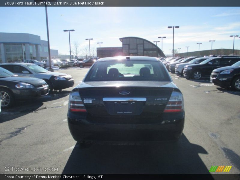Dark Ink Blue Metallic / Black 2009 Ford Taurus Limited