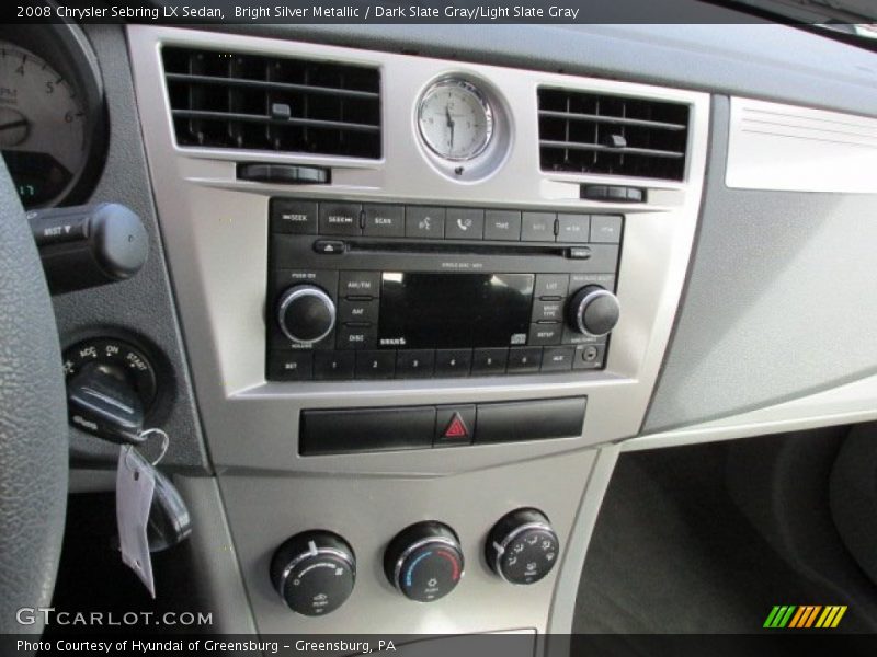 Bright Silver Metallic / Dark Slate Gray/Light Slate Gray 2008 Chrysler Sebring LX Sedan
